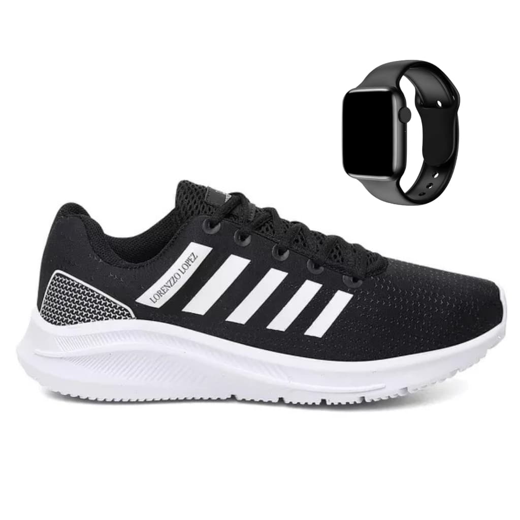 Tênis Masculino Leve Confortável Academia Treino Corrida Caminhada Lançamento Respirável do 34 ao 45 Com Relógio Digital