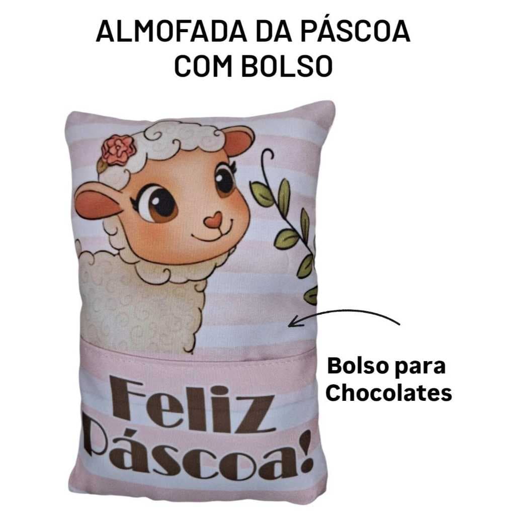Almofada de Páscoa /Almofada Porta chocolate - PÁSCOA 2026