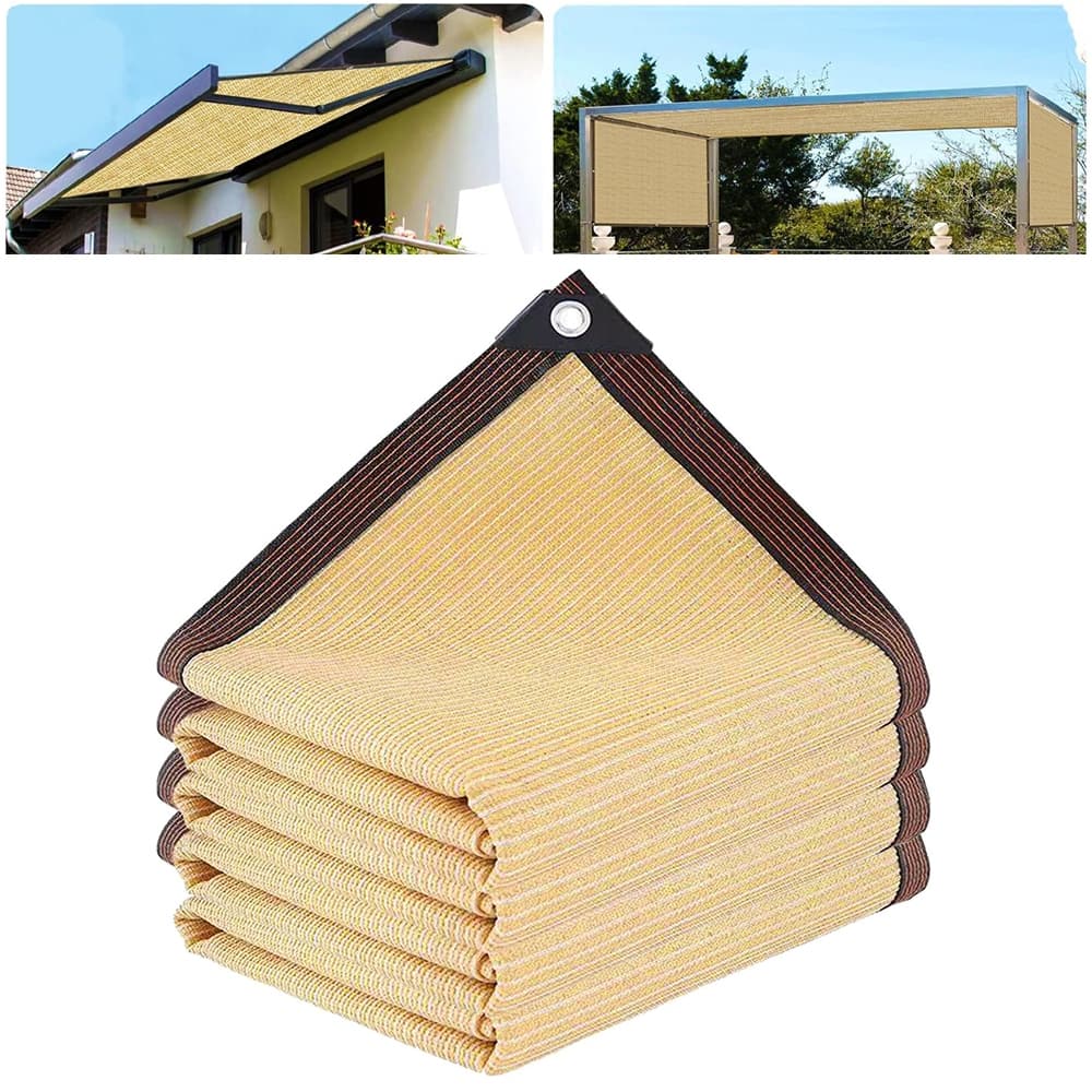 3x5m Tela Sombreamento Toldo Garagem 90% Ilhos Acabamento