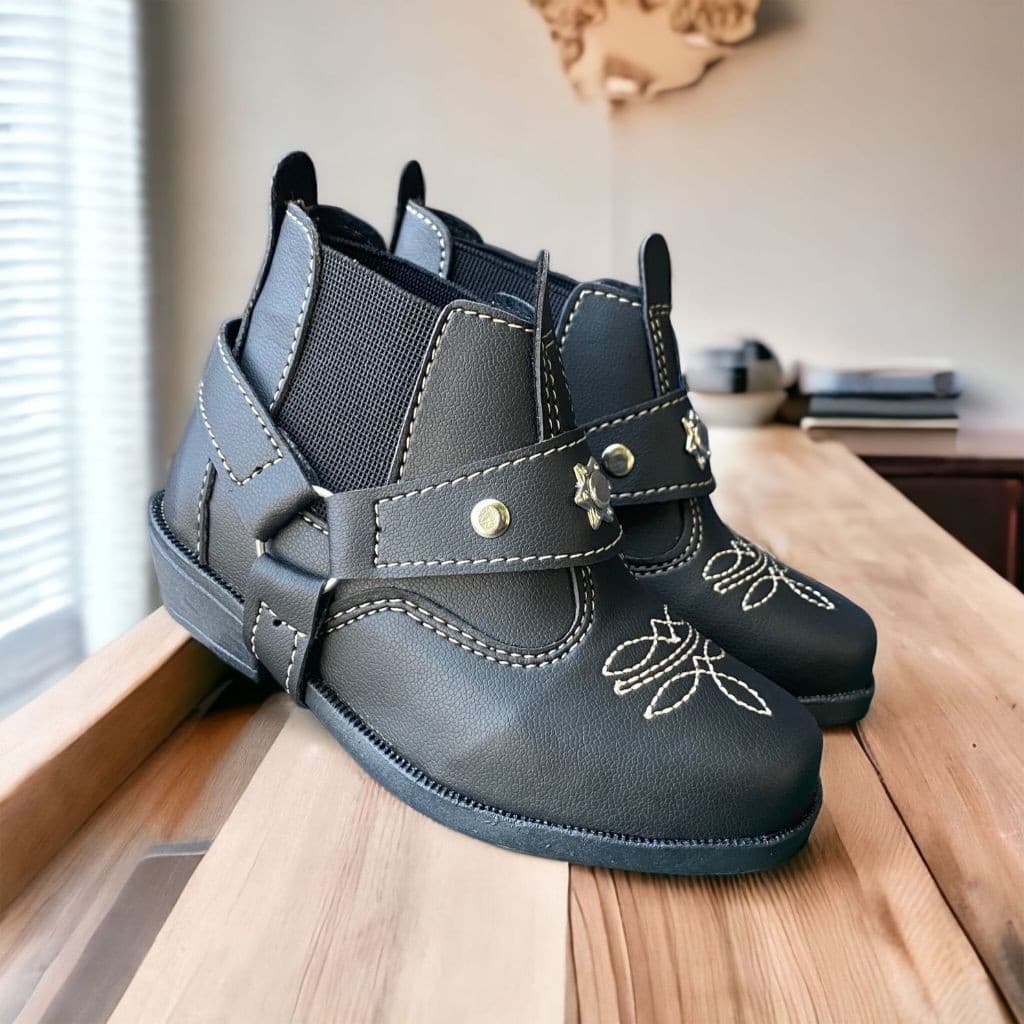 Bota Country Botina Infantil Juvenil Menino Menina Texana Botinha Salto Unissex Rodeio Promoção