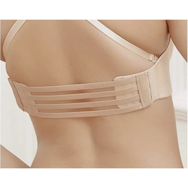 Kit com 3 Extensores Elásticos de Soutien- Tamanho 23 X 5,5 CM - Modelo 3 Ganchos Transparente-  Grande