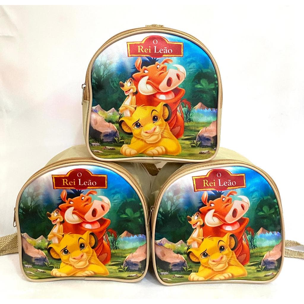 10 Mochilas Rei Leão para lembrancinha de festa infantil