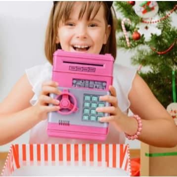 Moedas Digital Eletrônico Automático Cofre Notas Puxador