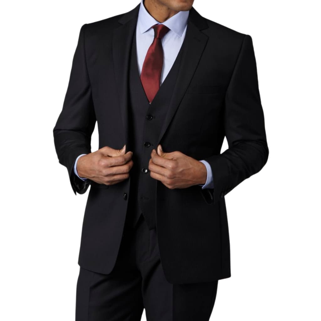 Terno Slim Masculino Kit Completo Executivo de Luxo - Calça + Blazer + Colete