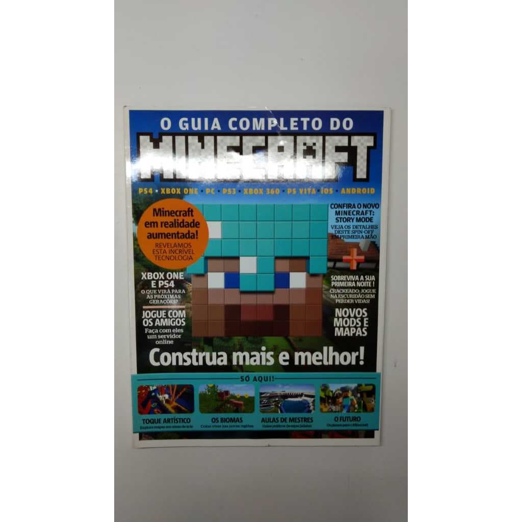 Revista O Guia Completo Do Minecraft 1 Mods Mapas Construa Biomas Aulas De Mestre Dicas 15681