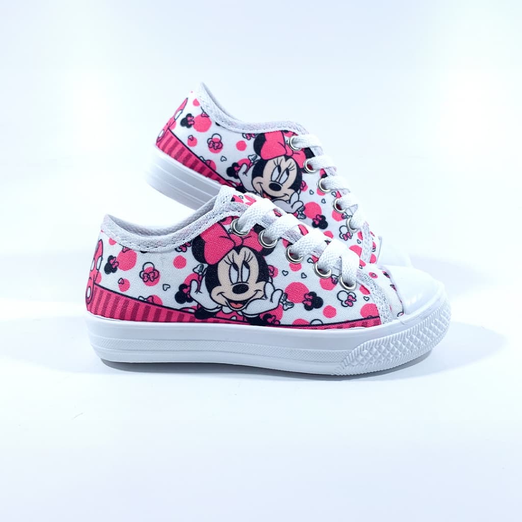 Tênis Infantil  Menina Minnie Casual Leve Confortável
