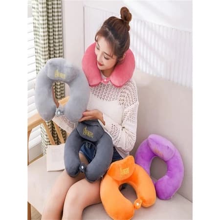 Encosto de Almofada de Pescoco Viajem de Carro Aviao Leitura Com Suporte Vingadores Diversas Cores Soft Macio