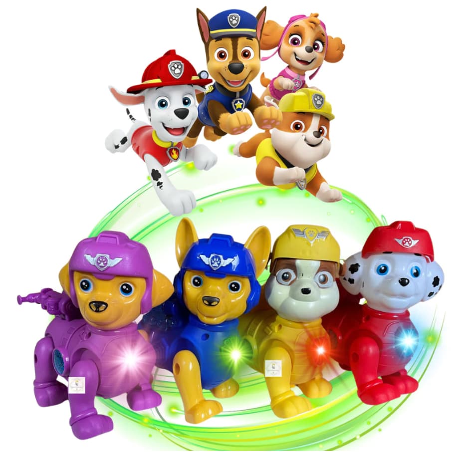 Brinquedo Patrulha Canina Robô Com Luz Som e Movimento