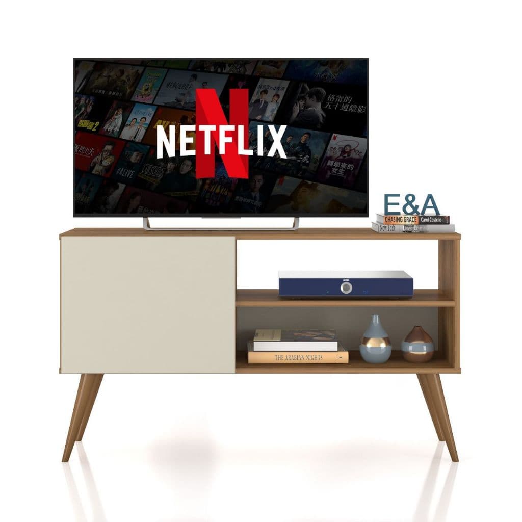 Rack Bancada Gardénia Com Pés Retrô Moderno - Cor