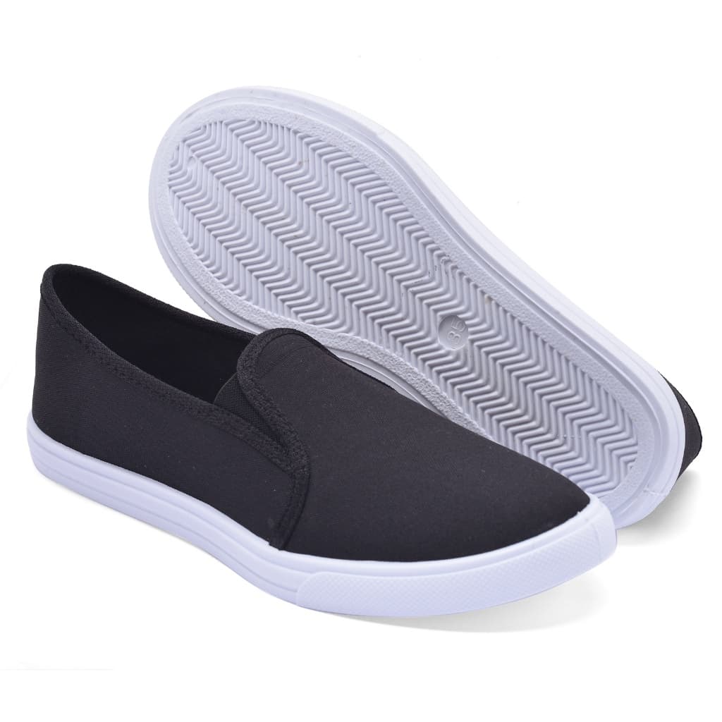 Tênis Feminino Casual Iate Slip On Calce Fácil Confortável - Envio Imediato