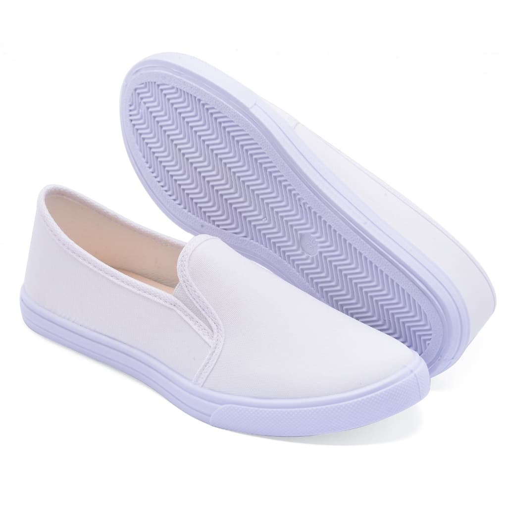 Tênis Feminino Confortável Iate Slip On Casual Calce Fácil