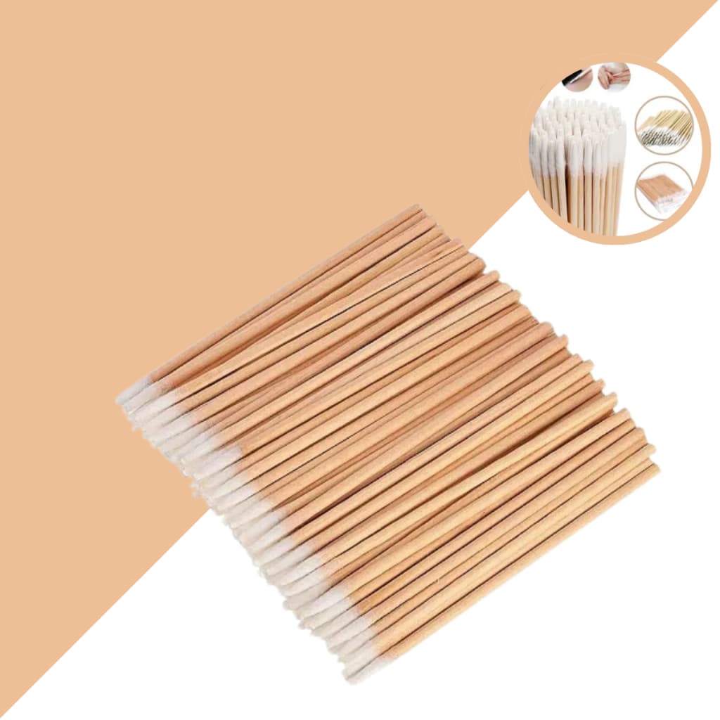 1000/600/400 Palitos Com Algodão De Limpeza Alinhamento Henna Micropigmentação Unha Boca