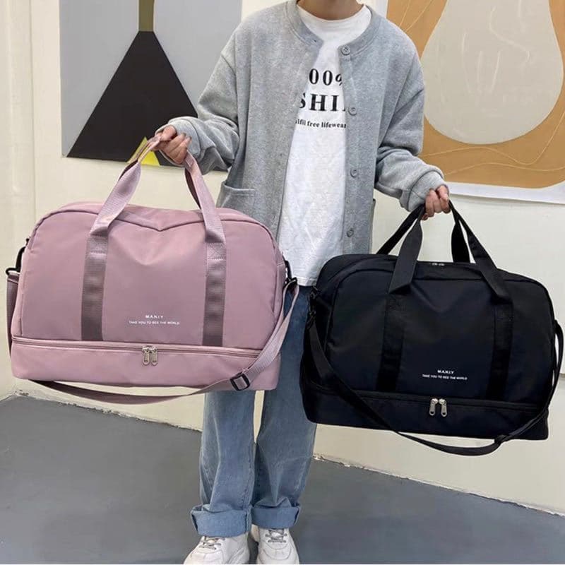 Bolsa Mala Para Viagem Academia De Grande Capacidade De Camada Dupla