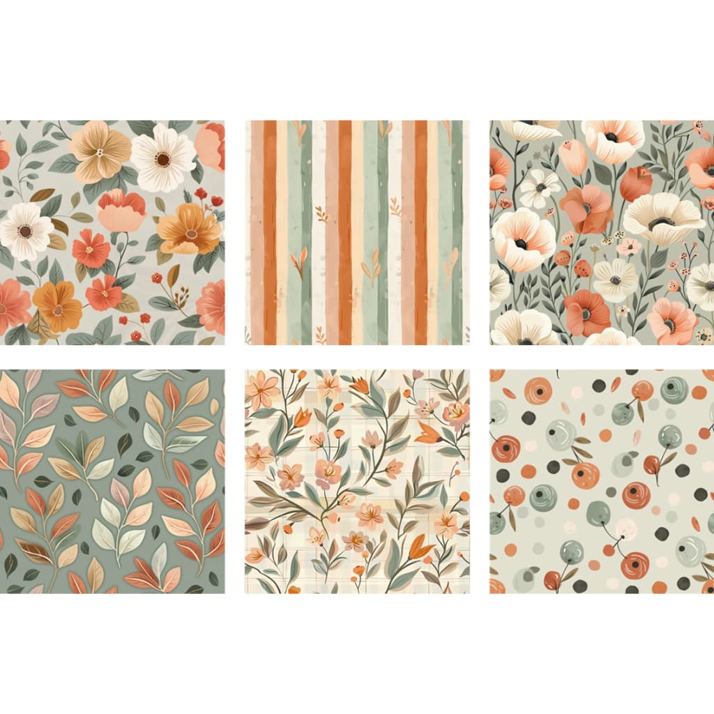 Tecido Tricoline Digital 100% Algodão -  Casablanca 50x75cm