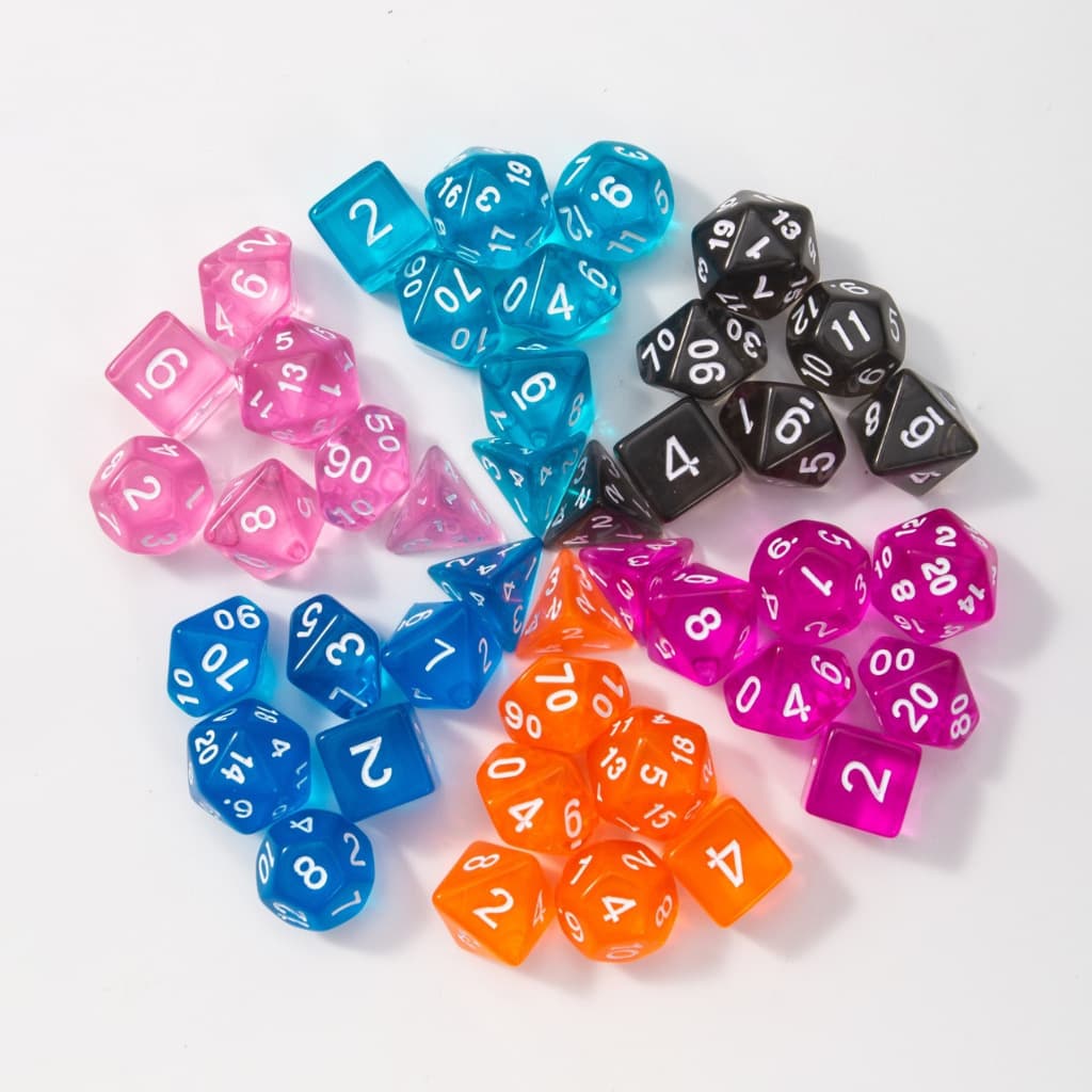 7 Dados Para Rpg Perolizados - Escolha a cor e modelo | RPG Dice | Dado RPG
