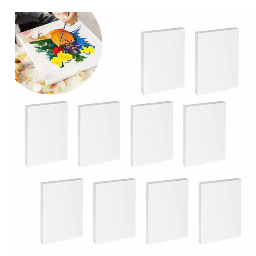 Kit 10 Tela De Pintura 20x30 Algodão P/ Guache Óleo Acrílica