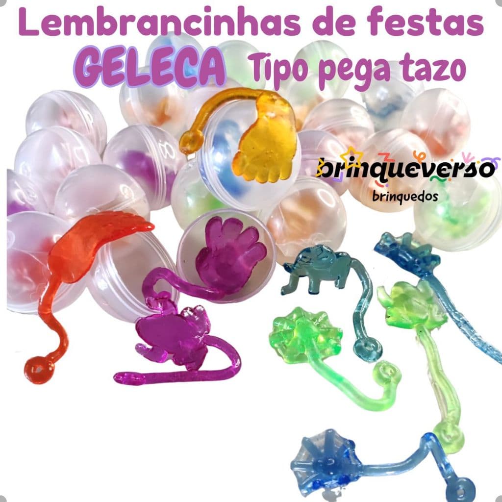 10/50Un Miniatura Geleca Pega Tazo Kit Brinquedos Para Lembrancinhas Brinde Aniversário Lembrancinha
