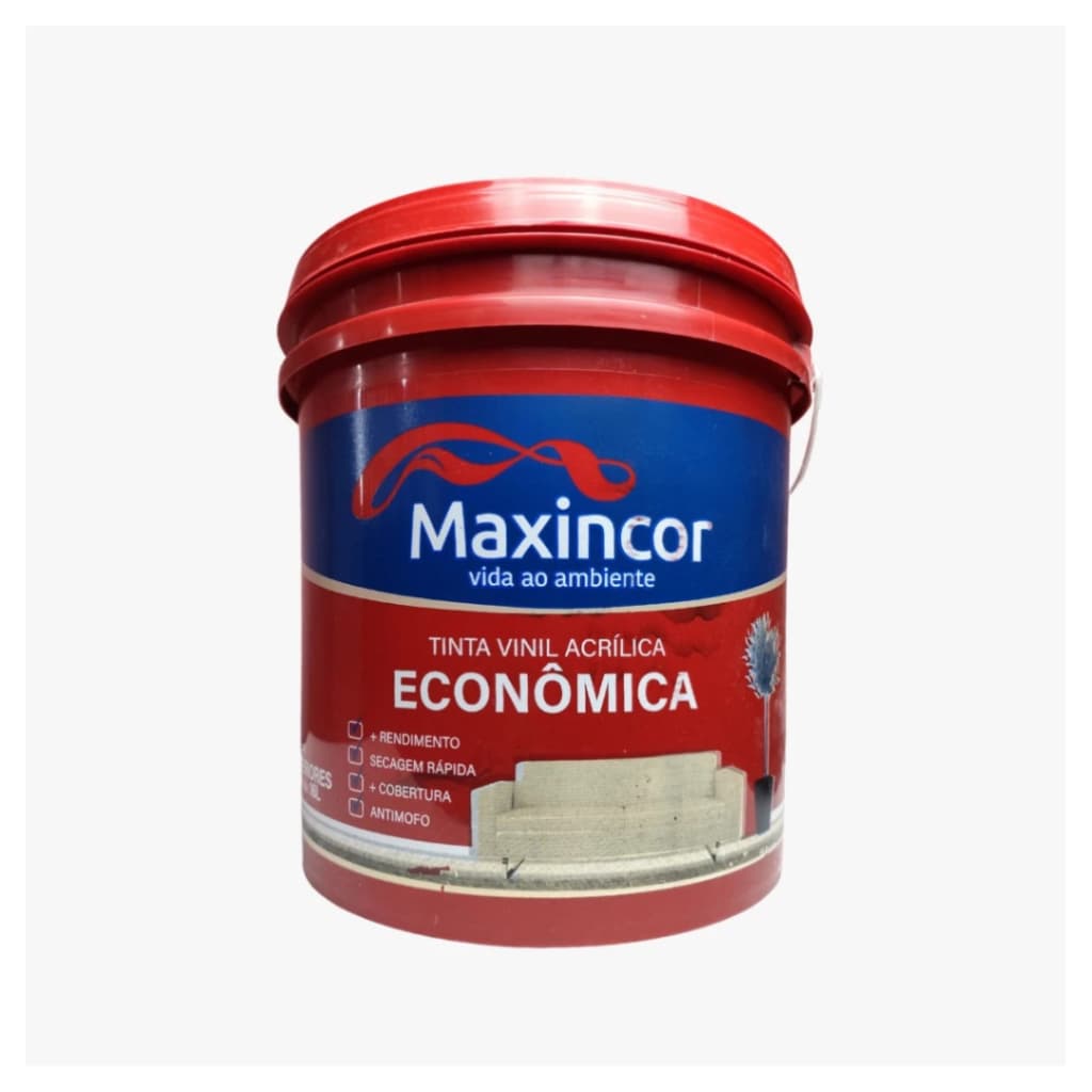 Tinta Acrílica Economica Parede 3,6lts Maxincor Cores