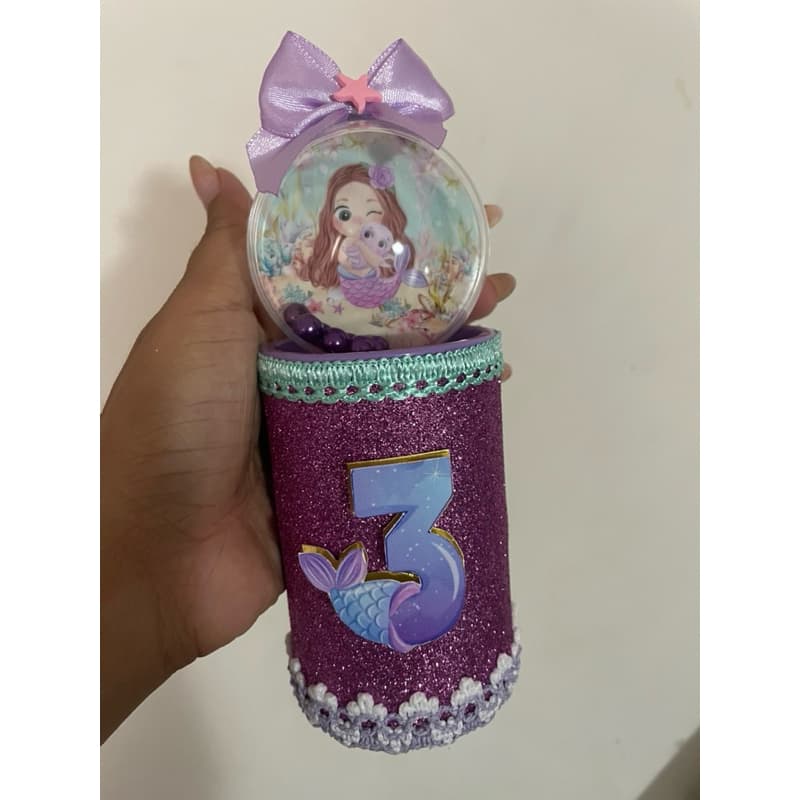 Cofrinho de papelão esfera de luxo 5 un