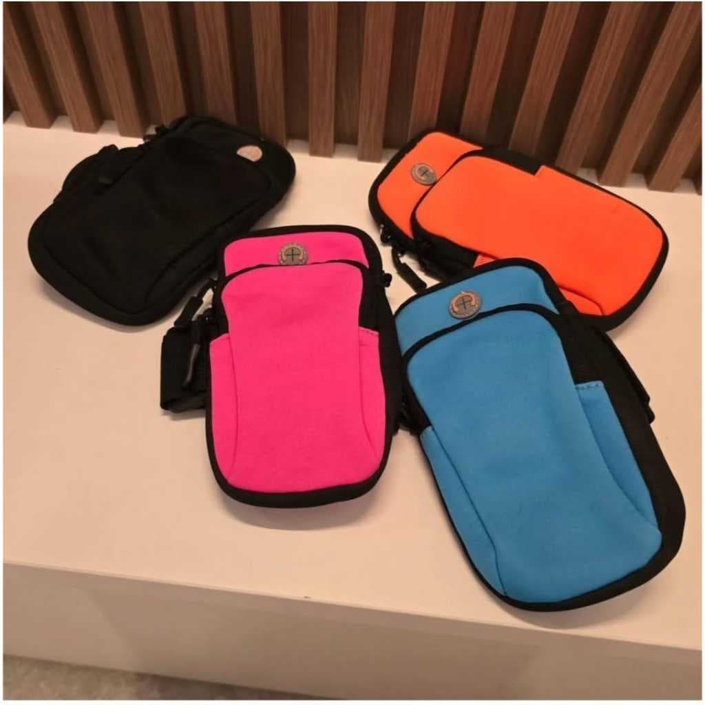 Braçadeira Pochete de Braço Suporte Leve Celular Corrida Caminhada Treino Fitness Unissex