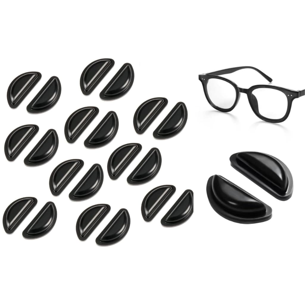 10 Pares Almofadas Plaquetas de Silicone Macio Para Óculos Proteção de Nariz Base Confortável Kit