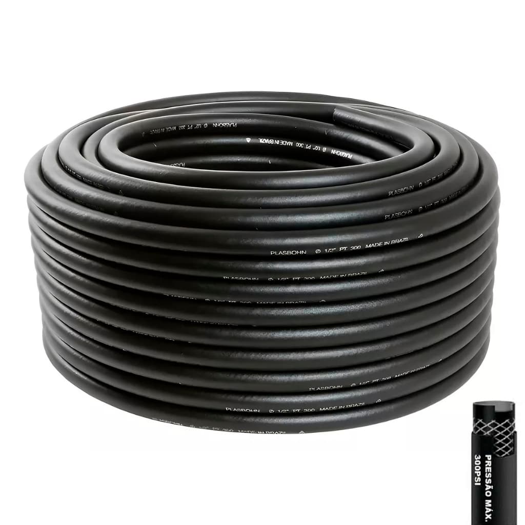 MANGUEIRA JARDIM REFORÇADA PT AGUA 300 PSI 1/2 - 10 / 15 / 20 / 25 / 30 METROS ANTI TORÇÃO