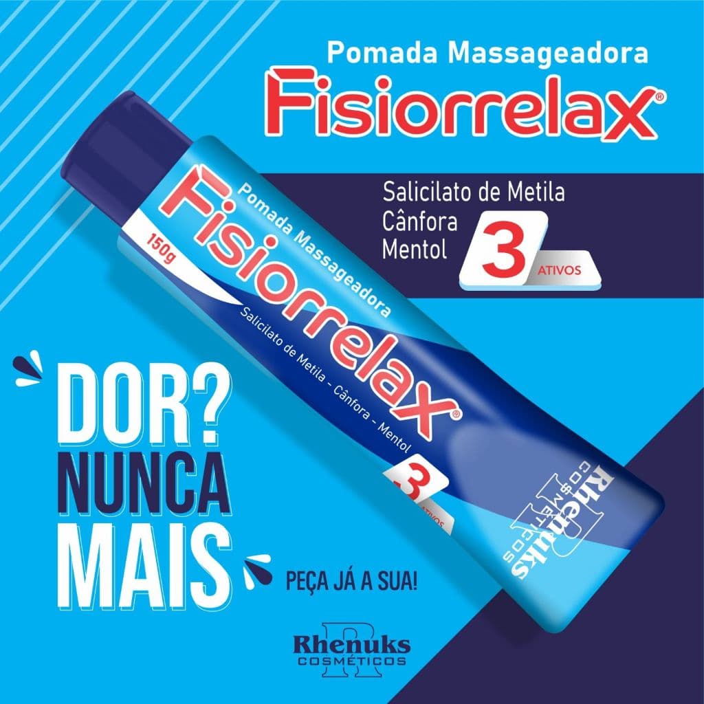POMADA MASSAGEADORA FISIORRELAX - 3 ATIVOS