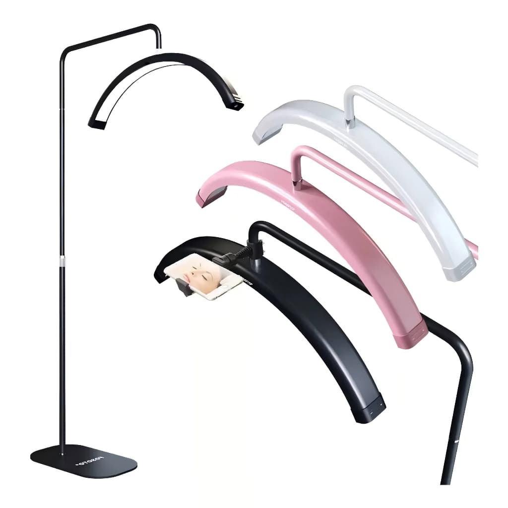 Luminaria Meia Lua Bivolt Estetica Mesa Spa Arco Led 3 Tons Ajustavel Salao de Beleza Limpeza De Pele Clínica Estética