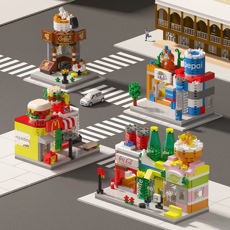 Mini Blocos de Montar Arquitetura – Brinquedo Educativo e Colecionável para Crianças