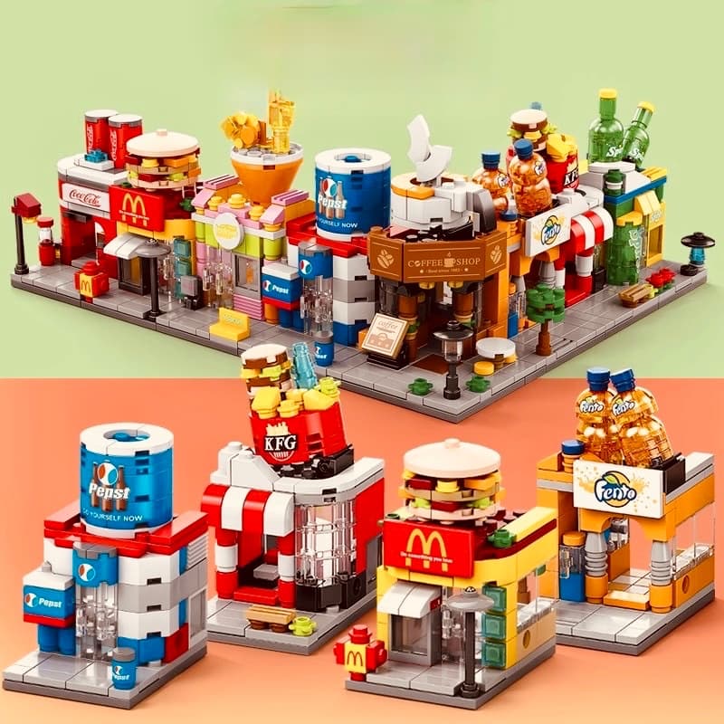 Kit de Mini Blocos – Construção e Decoração para Crianças e Adultos