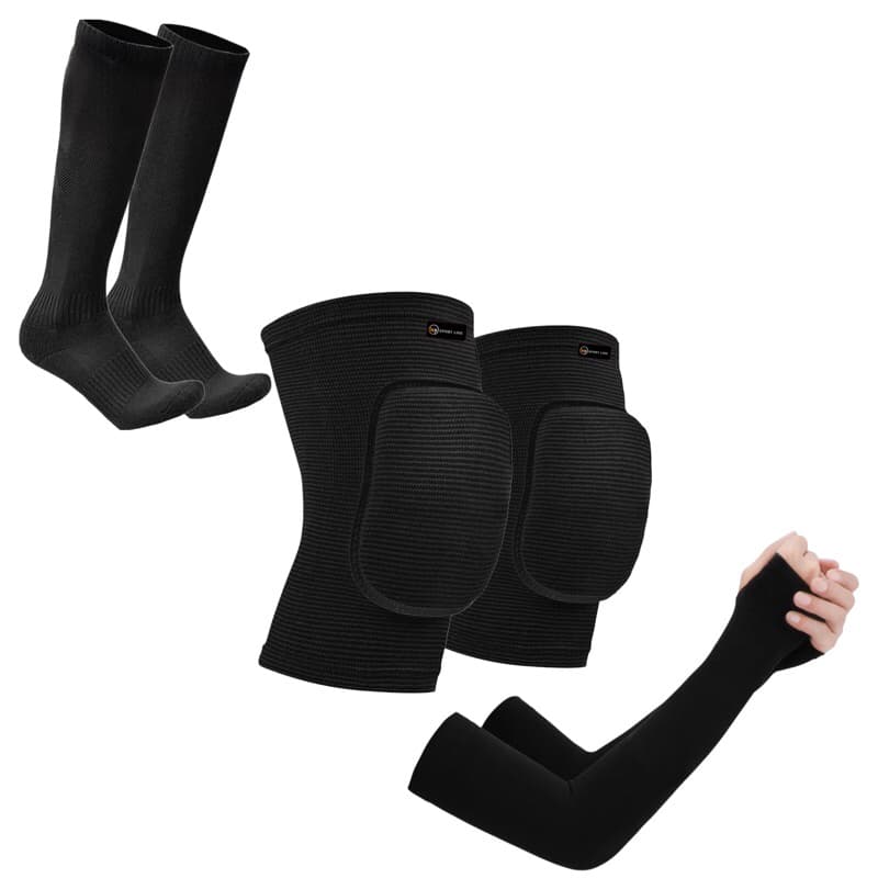 kit completo vôlei joelheira classica meião manguito ORIGINAL