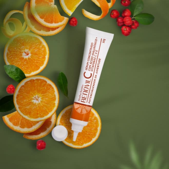 Sérum Concentrado Com Ácido Hialurônico + Vitaminas C e E - Abelha Rainha 30g