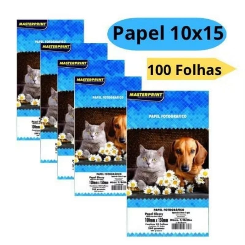 Papel Fotográfico A6 Microporoso Sem Brilho 260g 20 Fls