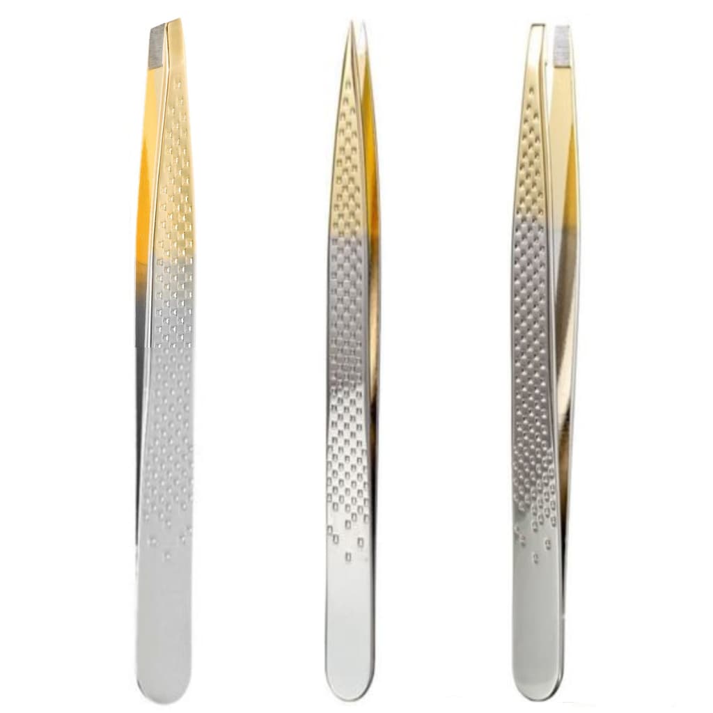 Pinça de Sobrancelha Enox Silver Gold (Escolha)