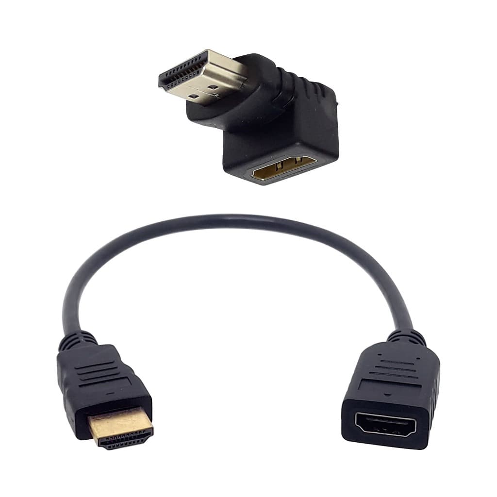 Cabo Extensão Hdmi Macho-femea Extensor Hdmi 30 Cm