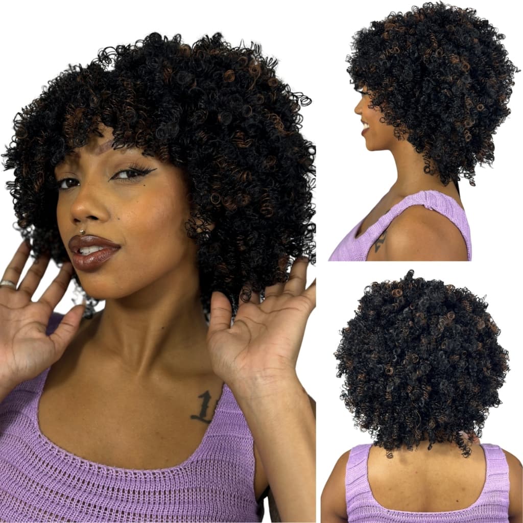 Peruca Wig Aspecto Humano Fashion Line Fibra Premium Fummi