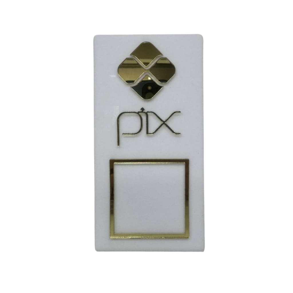 Placa Pix Qr Code Display Para Pagamentos Acrílico