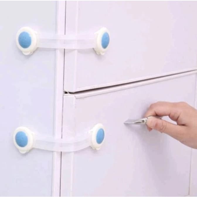 Kit Trava de Segurança Prendedor de Gaveta Armário Proteção para Crianças