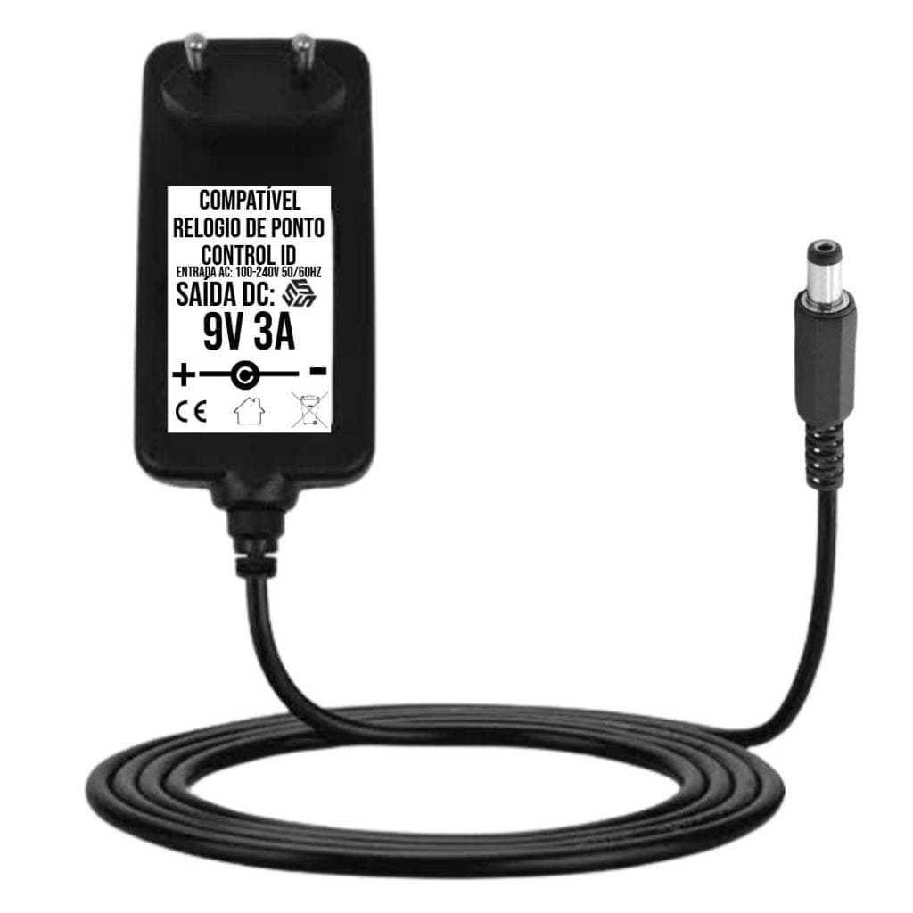 Fonte 9v 3a Relógios De Ponto Control Id