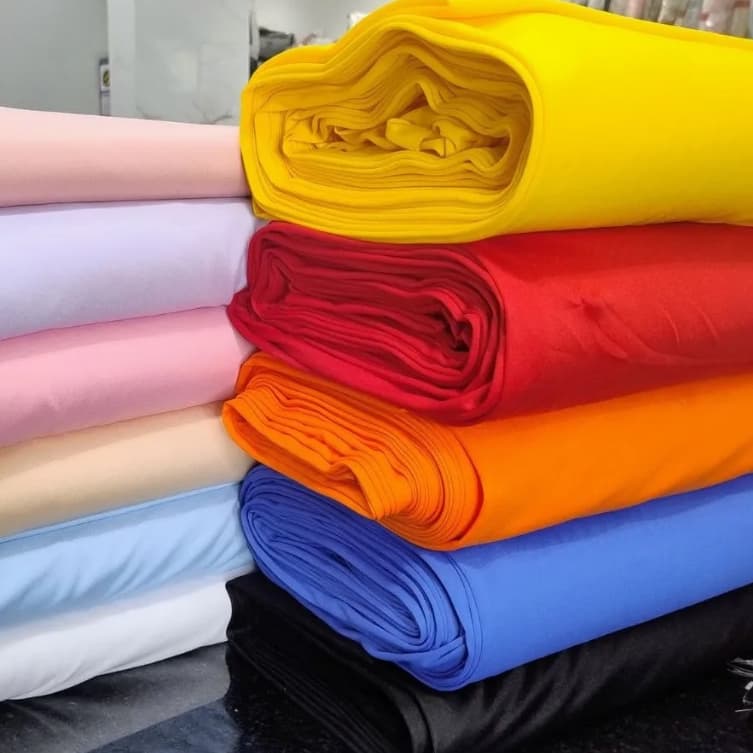 Tecido malha Helanca branca e colorida 3 metros x 1,80 de largura lisa