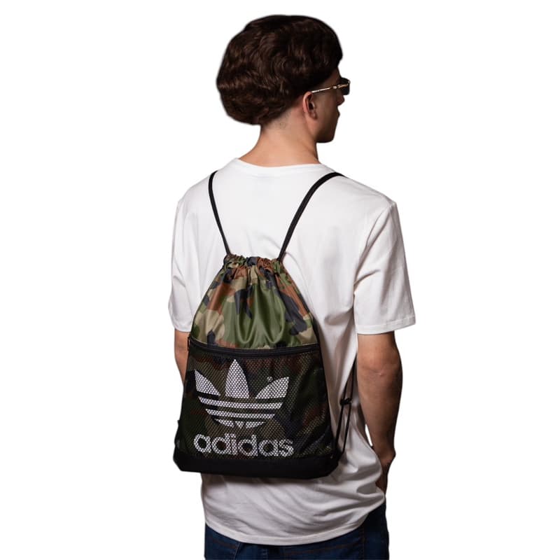 Mochila Saco Academia Esportiva Unissex Cordão Preto Sack Outline Nylon Resistente Sacochila