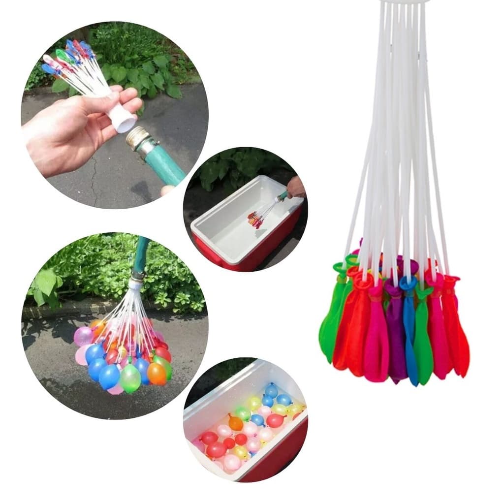 Balão De Água Guerra De Bexiga 333 Bexigas Splash Ball Enche Rapido Brincadeira