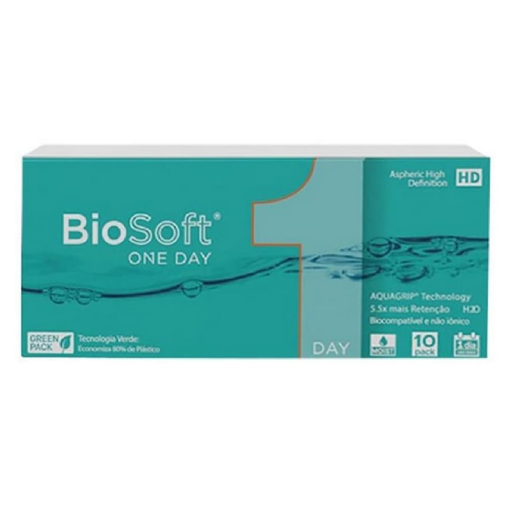 Lentes De Contato Biosoft 1 Day Com 10 Lentes