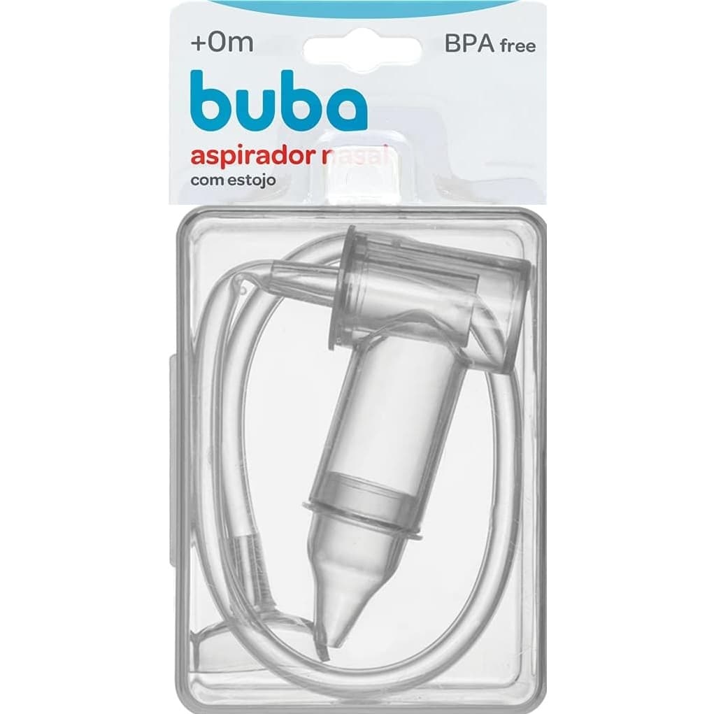 Aspirador Nasal de Sucção com Estojo para Nariz Entupido do Bebê Infantil Buba