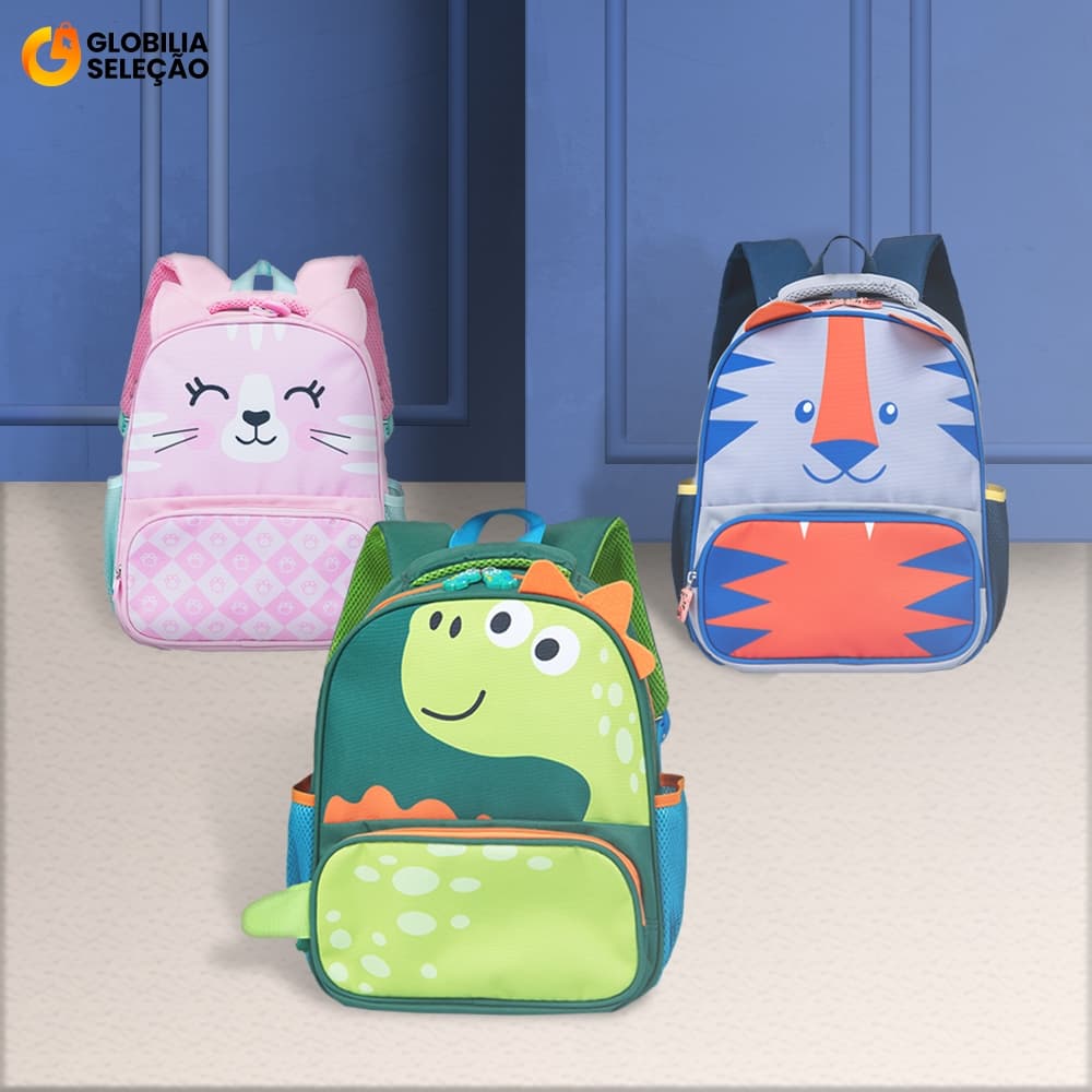 Mochila Infantil Escolar Menino Menina Bolsa Resistente KMA5117-JY