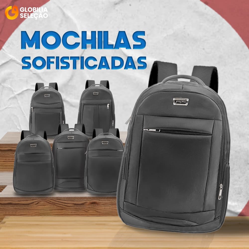 Mochila Notebook Escolar Executiva Masculina Feminina Impermeável Resistente