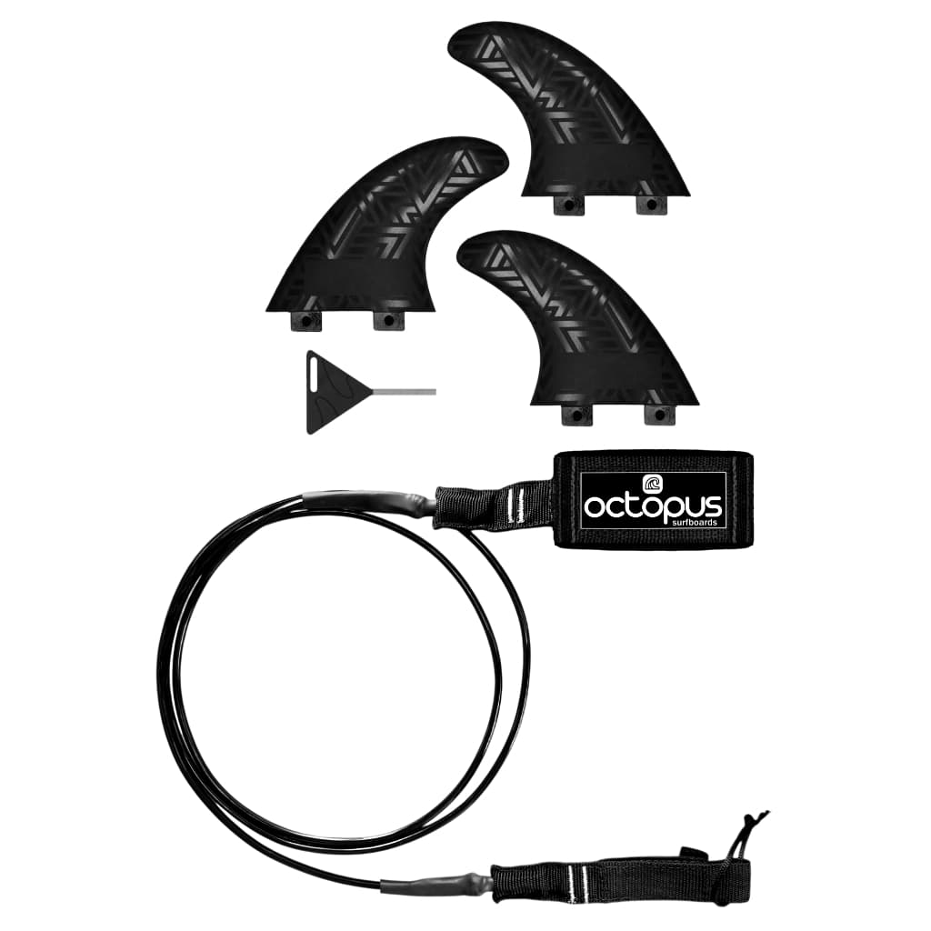 Jogo Quilhas De Encaixe  M5+ Leash 6´ Surf Strep para Prancha de Surf