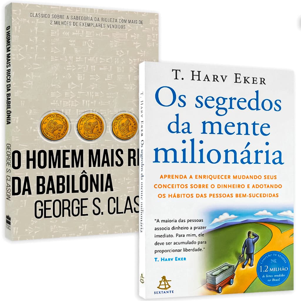 Kit 2 Livros Os Segredos Da Mente Milionária + O Homem Mais Rico Da Babilônia