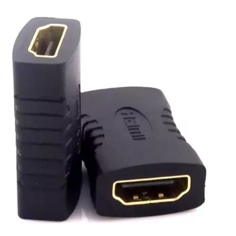 Emenda Adaptador Para Cabo Hdmi Daptador Hdmi Fêmea X Hdmi Fêmea