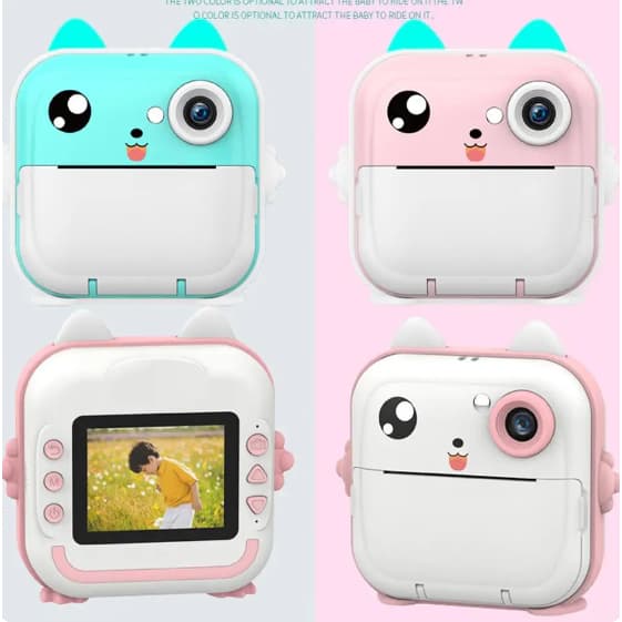 Camera De Impressão Instantânea Para Crianças Vídeo Fotografia Digital Fotográfica com led DYJ-228